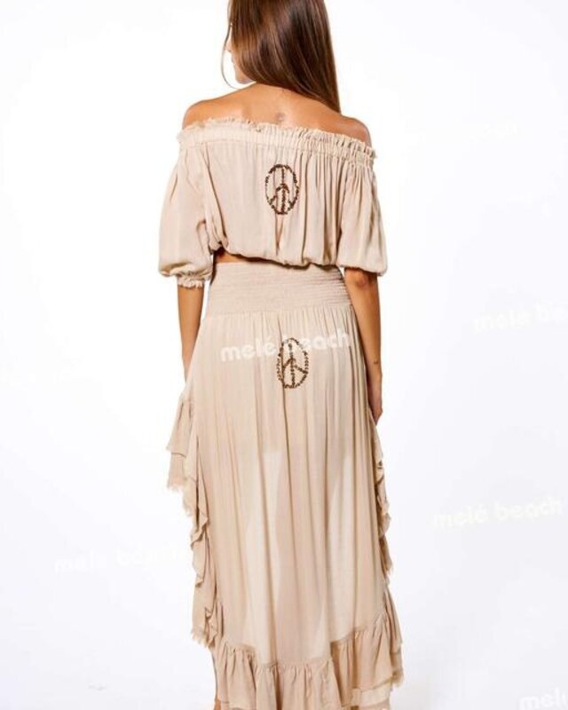 Melé Beach Top Crasa Beige