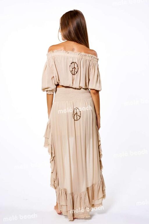 Melé Beach Top Crasa Beige