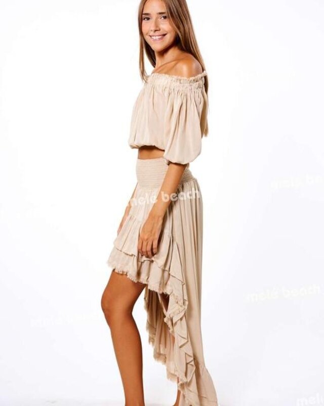 Melé Beach Top Crasa Beige