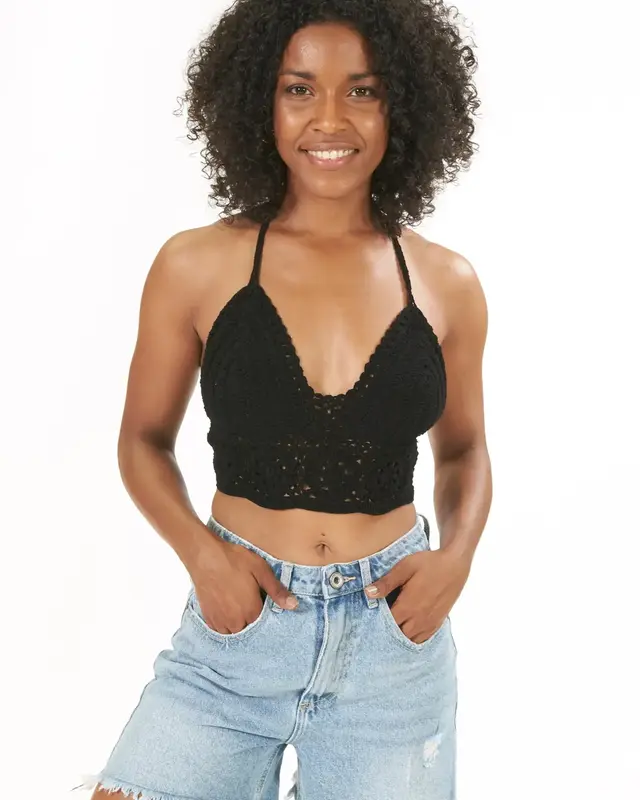 Melé Beach Top Kipas Black