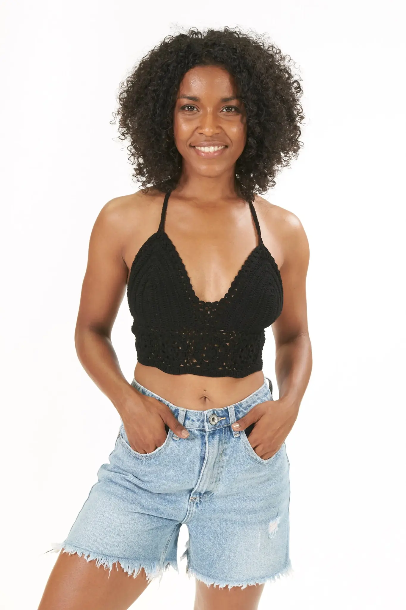 Melé Beach Top Kipas Black