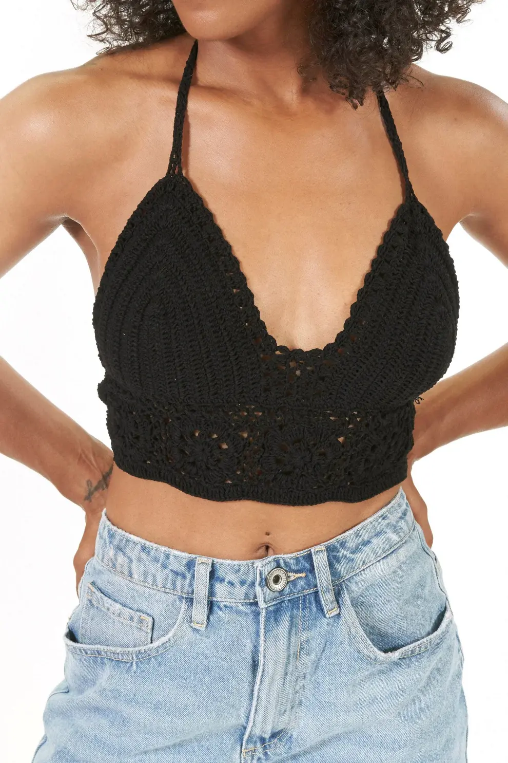 Melé Beach Top Kipas Black