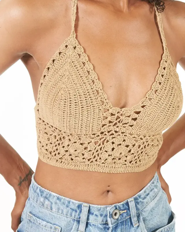 Melé Beach Top Kipas Camel