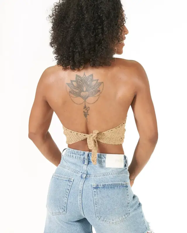 Melé Beach Top Kipas Camel