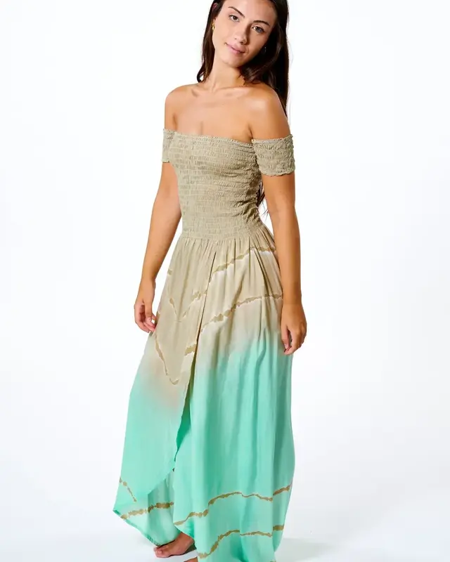 Melé Beach Lange Jurk Topali Cantik Aqua