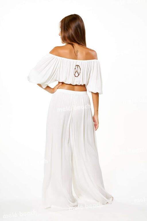 Melé Beach Top Selong Off White