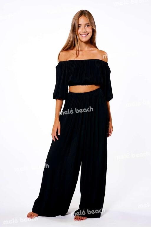 Melé Beach Top Selong Black