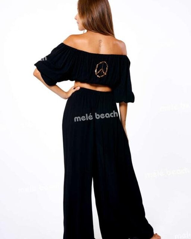 Melé Beach Top Selong Black