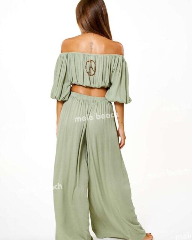 Melé Beach Top Selong Sage Green