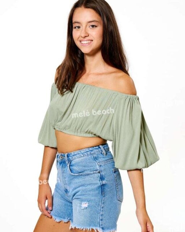 Melé Beach Top Selong Sage Green