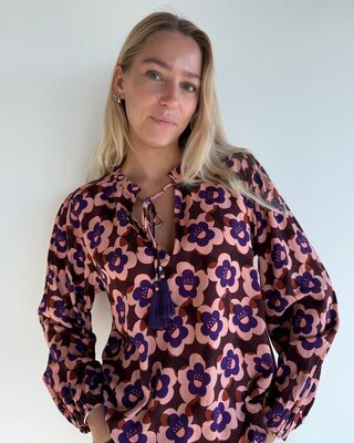 Bindi by Sust Joy Blouse Printed Rayon Sixties