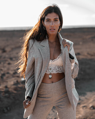 Moost Wanted Maeve Blazer Beige Melange