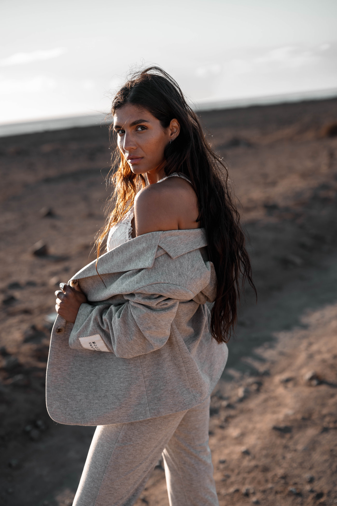 Moost Wanted Maeve Blazer Beige Melange