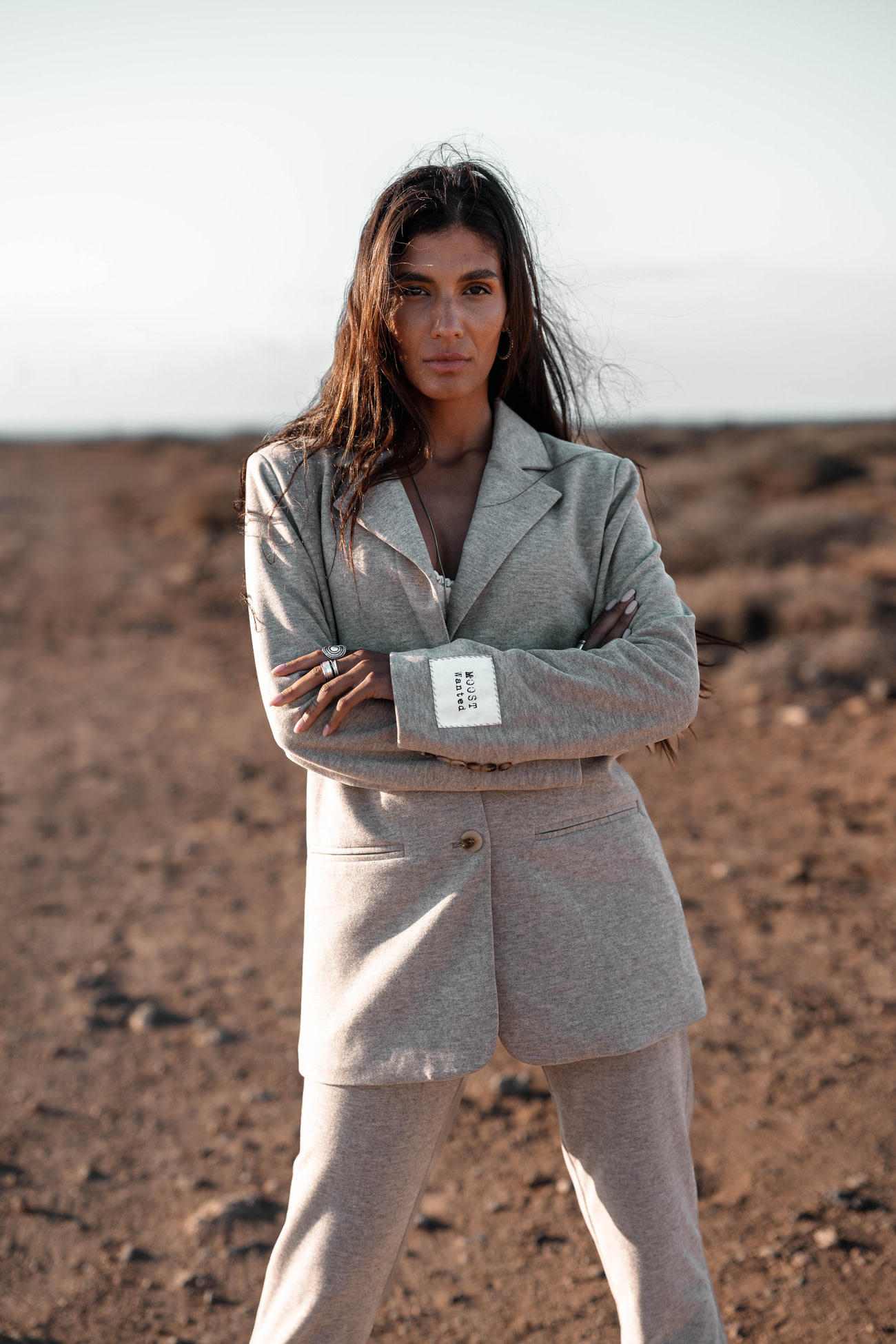 Moost Wanted Maeve Blazer Beige Melange