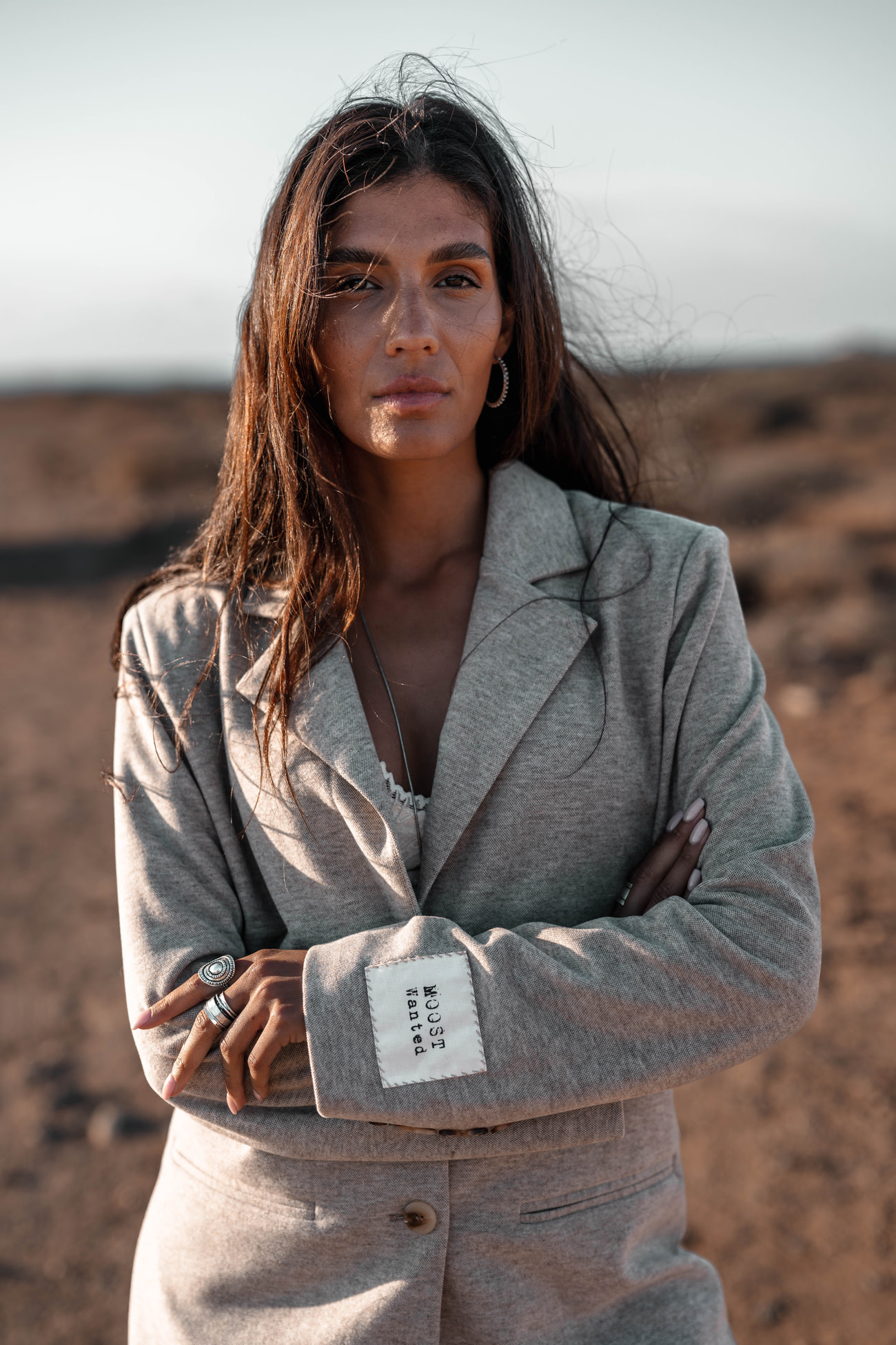 Moost Wanted Maeve Blazer Beige Melange