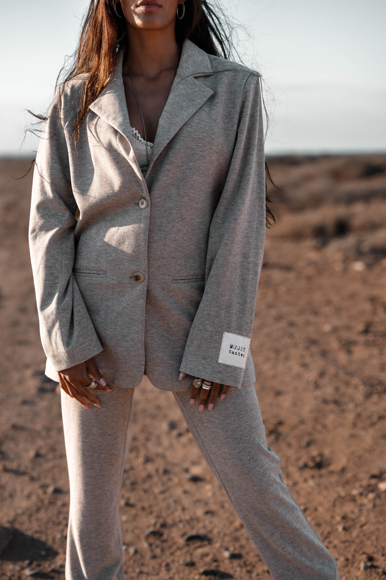 Moost Wanted Maeve Blazer Beige Melange