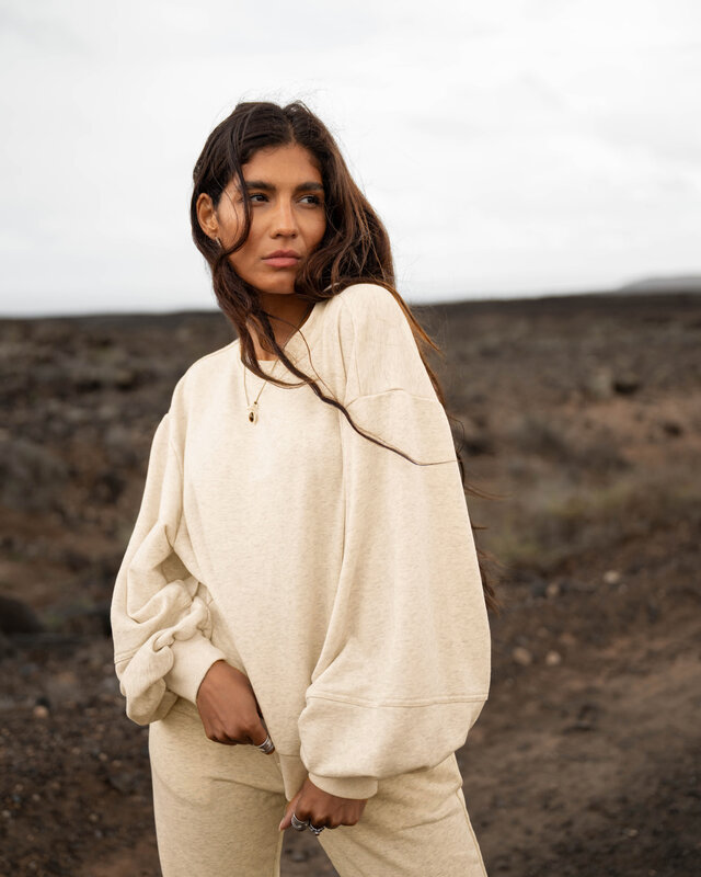 Moost Wanted Severine Sweat Pullover Light Beige