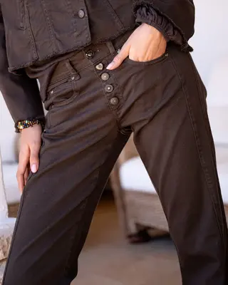 Isla Ibiza Bonita Denim Jeans Almeria Dark Brown