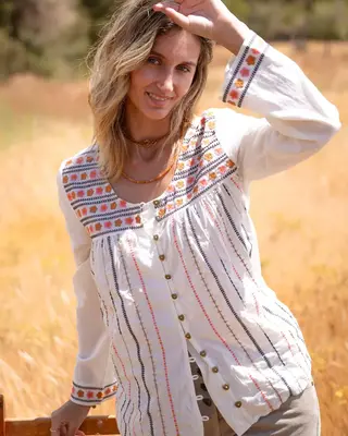 Isla Ibiza Bonita Blouse Olvera Cream