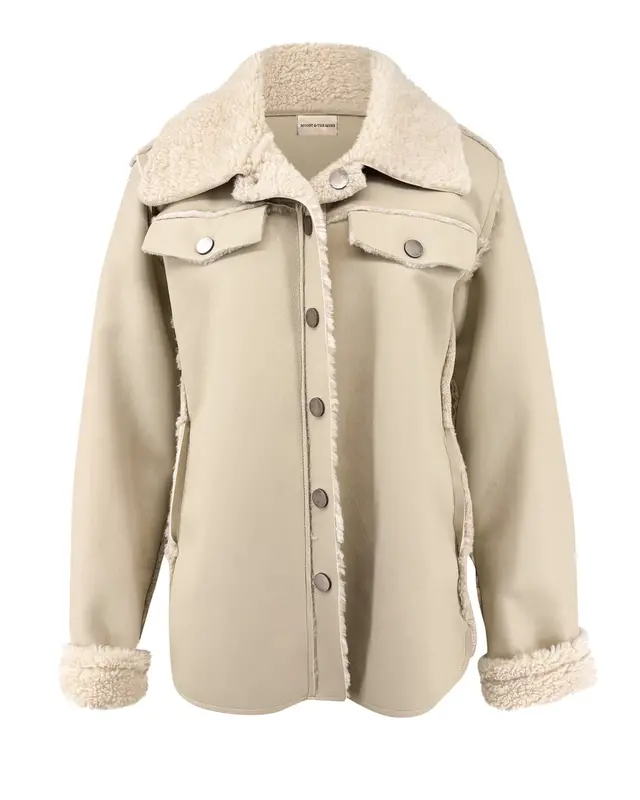 Moost Wanted Celeste Reversible Coat Light Beige