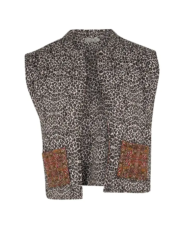 Isla Ibiza Bonita Gilet Totana Leopard Loja