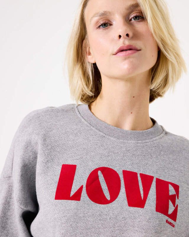 Garcia Ladies Sweat Grey Melee -I50261-