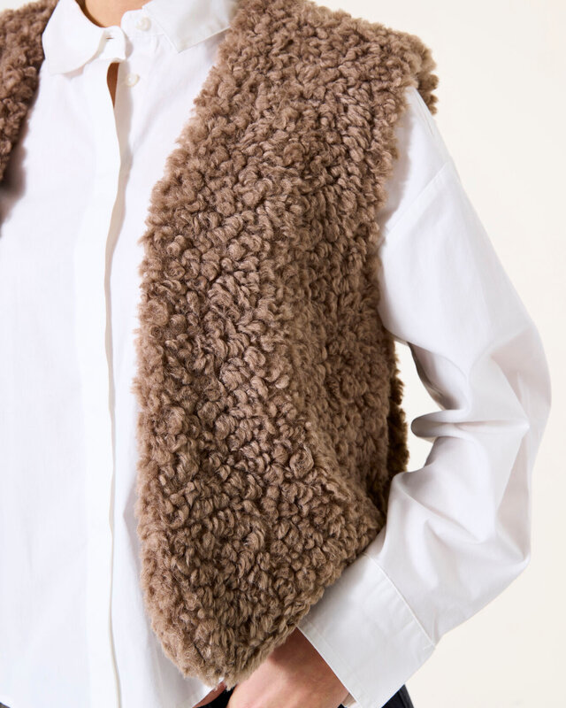 Garcia Ladies Gilet Taupe - I50290 -