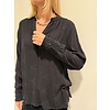 Donna Blouse Rayon Schiffly Black