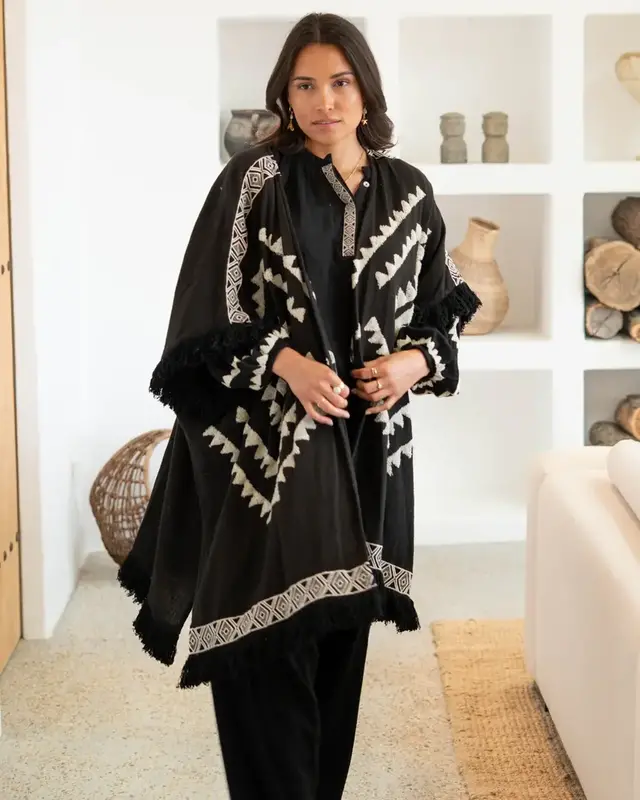 Ibzmode Poncho Ventana Arena Black