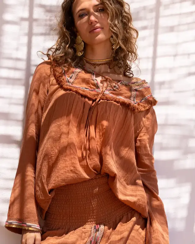 Isla Ibiza Bonita Blouse Bedor Terra