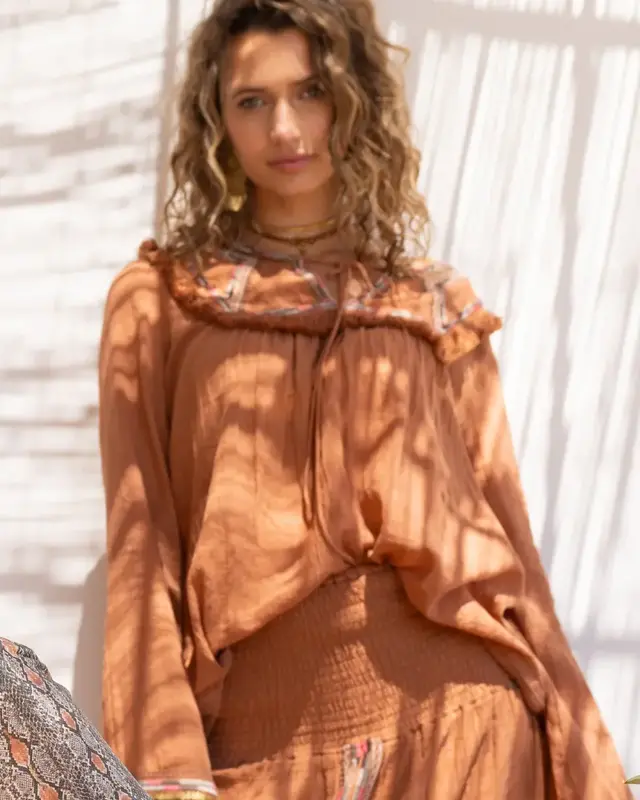 Isla Ibiza Bonita Blouse Bedor Terra