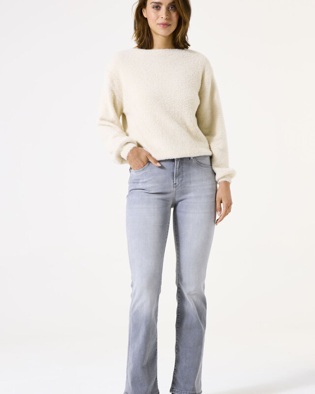 Garcia Celia Flared Jeans Superslim Fit Mid Waist Dark Used -245-