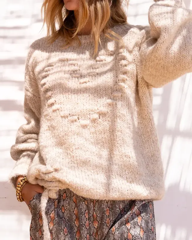 Isla Ibiza Bonita Jumper Corazon Cream