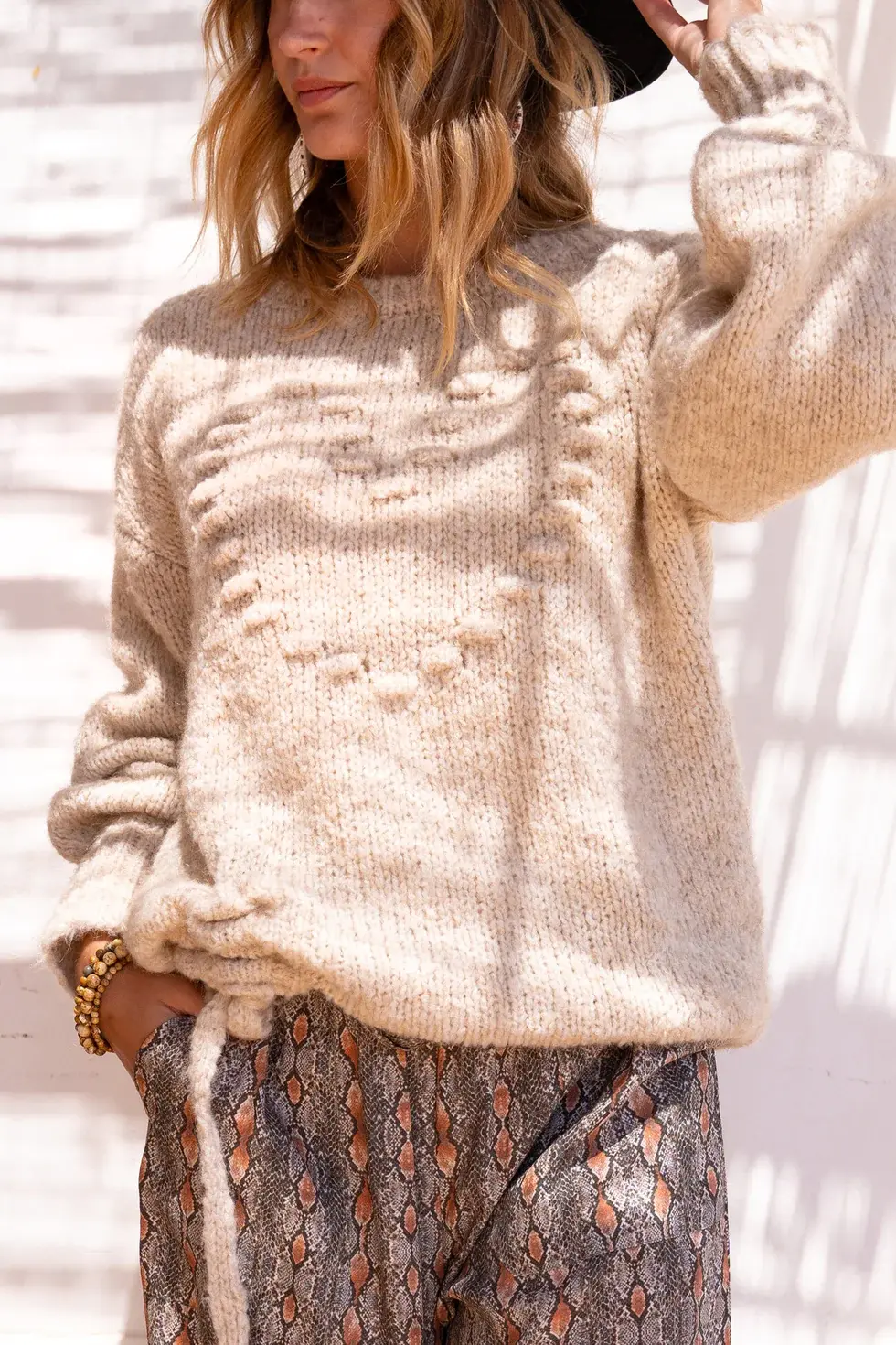 Isla Ibiza Bonita Jumper Corazon Cream