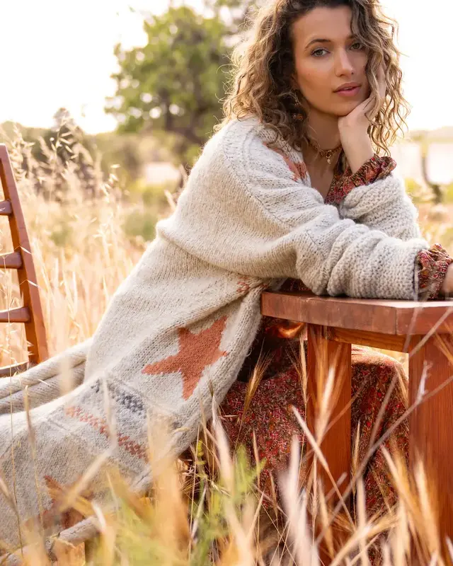 Isla Ibiza Bonita Long Cardigan La Nieve Cream