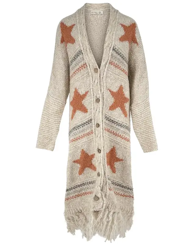 Isla Ibiza Bonita Long Cardigan La Nieve Cream