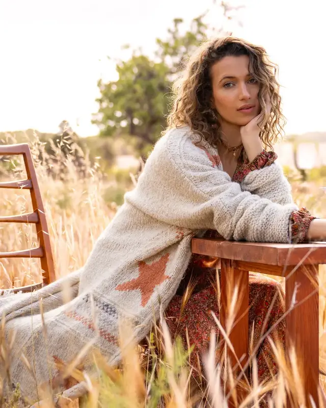 Isla Ibiza Bonita Long Cardigan La Nieve Cream