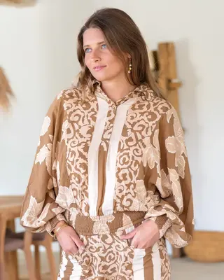 Ibzmode Blouse Briso Linea Brown
