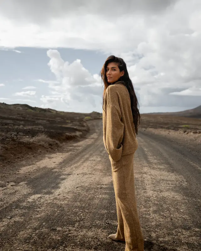 Moost Wanted Jaida Pants Brown Melange