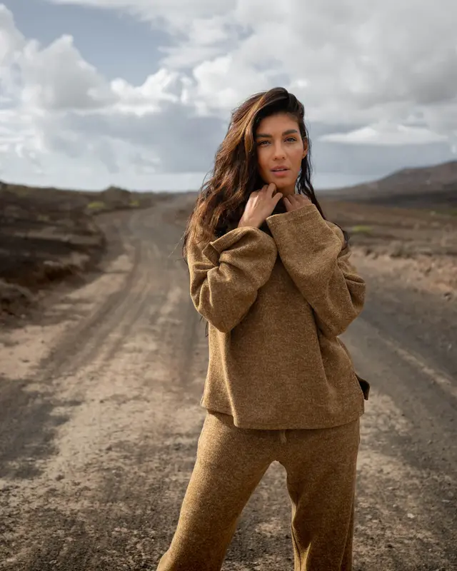 Moost Wanted Jaida Pants Brown Melange