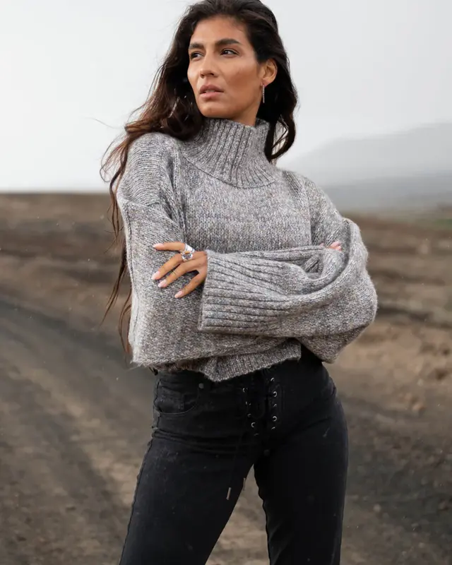 Moost Wanted Enya Sweater Grey Melange