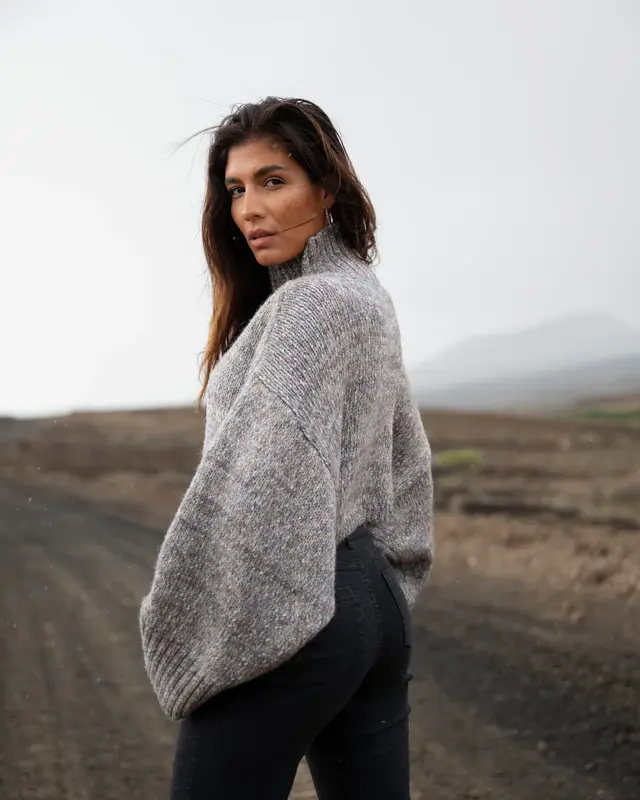 Moost Wanted Enya Sweater Grey Melange