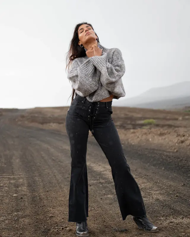 Moost Wanted Enya Sweater Grey Melange