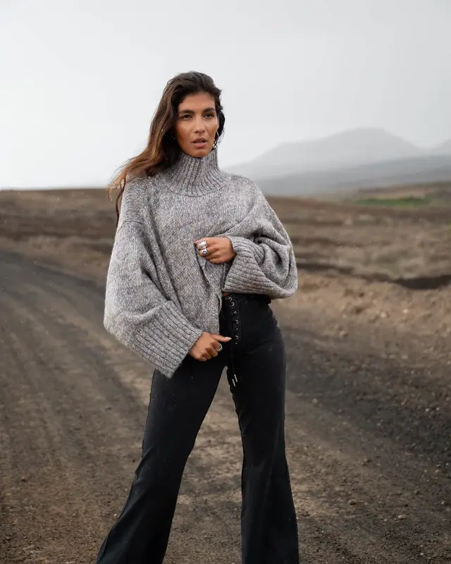 Moost Wanted Enya Sweater Grey Melange