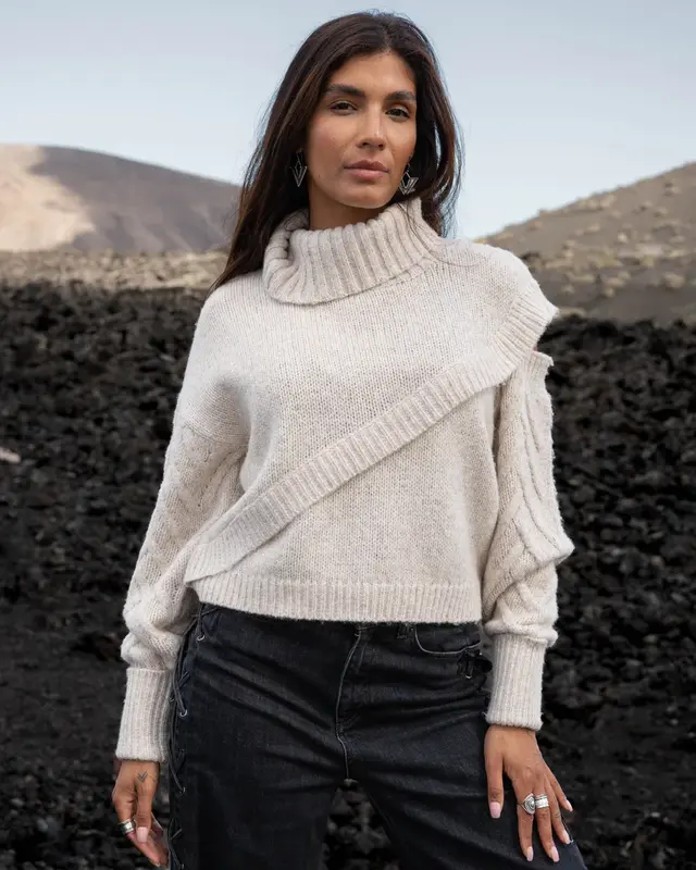 Moost Wanted Yara Sweater Light Beige Melange