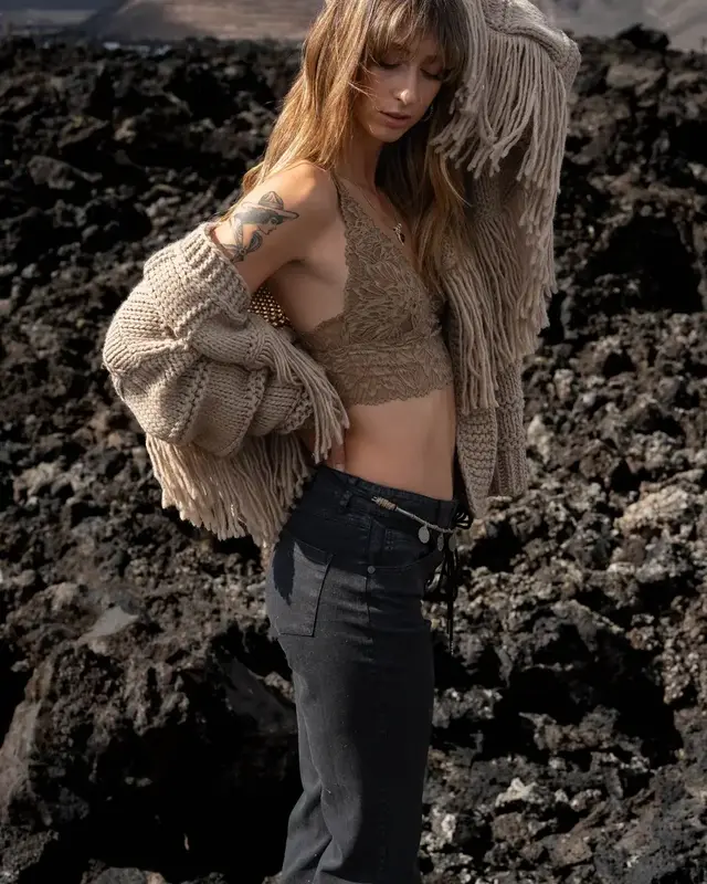 Moost Wanted Raven Denim Flare Washed Black