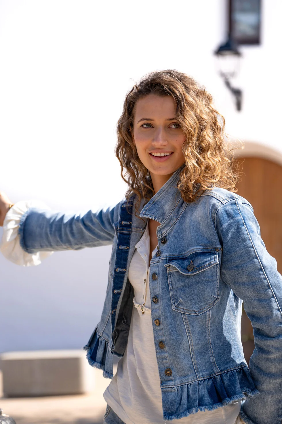 Isla Ibiza Bonita Denim Jacket Cadiz Wide Sleeves