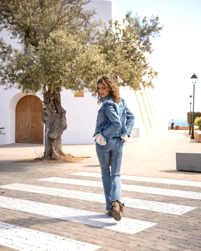 Isla Ibiza Bonita Denim Jacket Cadiz Wide Sleeves