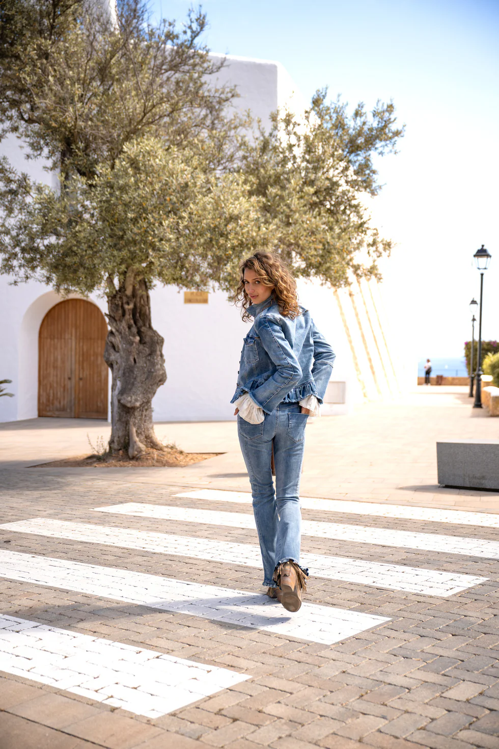 Isla Ibiza Bonita Denim Jacket Cadiz Wide Sleeves