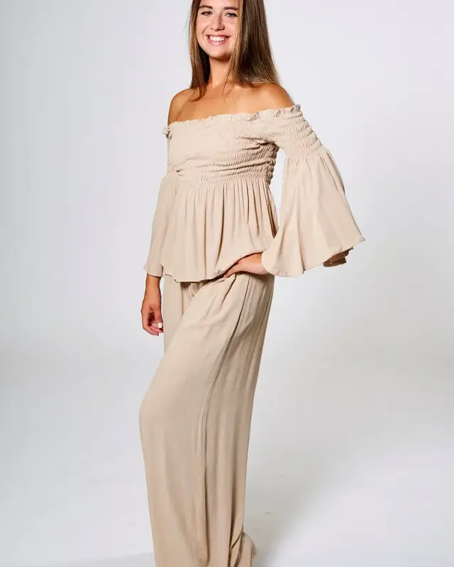 Melé Beach Broek Caro Beige